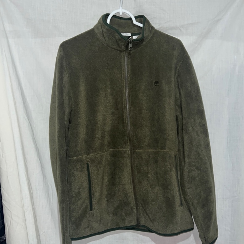 timberland, men’s medium, forest green full zip